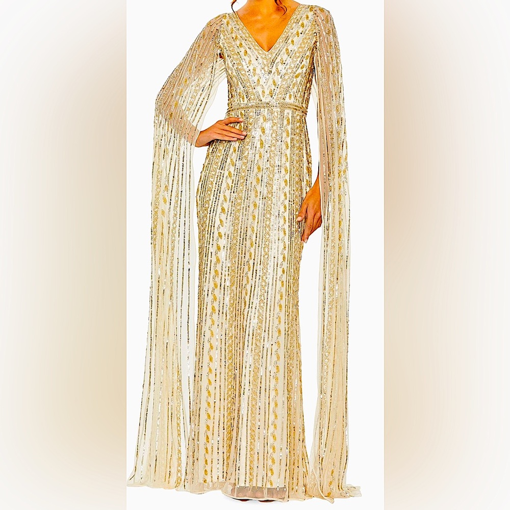 Stunning embelished Mac Duggal regal A-line gown. Mother of the Bride/Groom